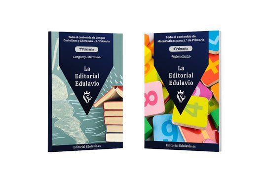 Paket 2.º Primaria: Todo el contenido de Lengua y Matemáticas