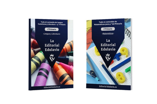 Paket 4.º Primaria: Todo el contenido de Lengua y Matemáticas