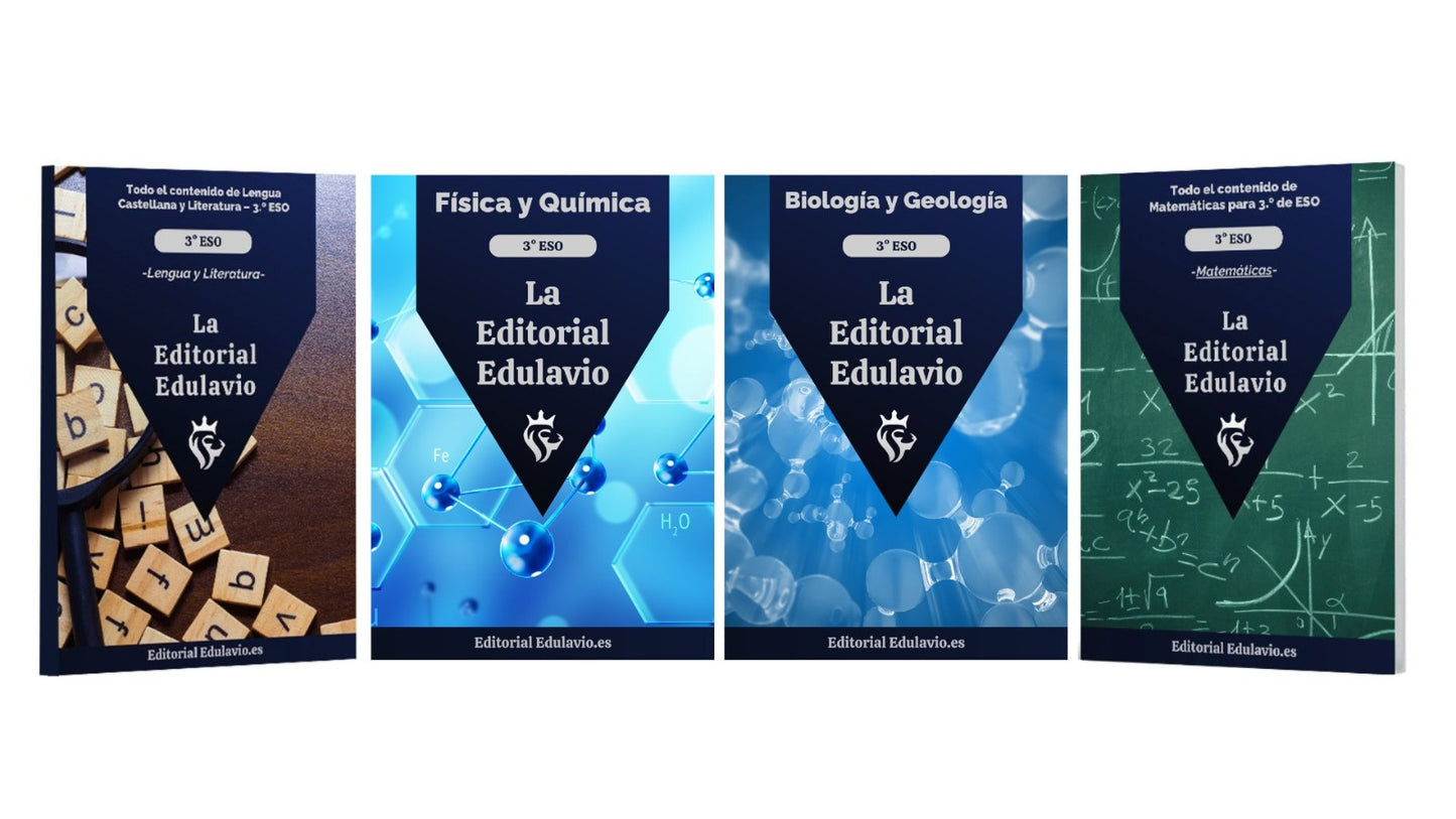 📚 Pachet ESO 3 – Lengua Castellana, Física y Química, Biología y Geología, Matemáticas